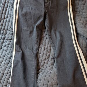 Black Pants with White Stripes